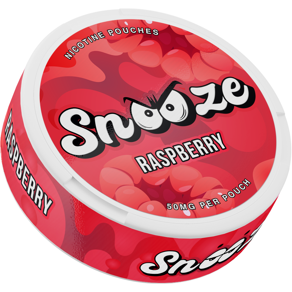 One Rasberry Snus Snooze Raspberry 100mg - Extra Strong Pouches | Snus Ireland